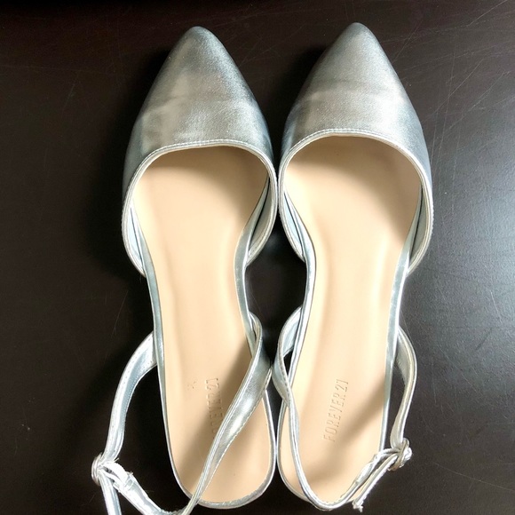 Metallic Silver Shoes from Forever 21 - Picture 2 of 10